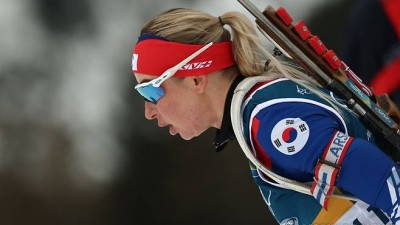 [올림픽] '귀화 한국인' 압바꾸모바, 바이애슬론 여자 15㎞ 개인 63위