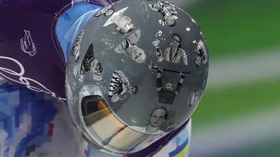 ‘추모 헬멧’ 강행한 우크라이나 스켈레톤 선수, 경기 직전 ‘실격’...올림픽 참가 금지돼