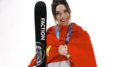 돈 떨어져서 왔어? '미국 버리고 中 귀화' 구아이링 또또 은메달…중국 金 9개→'노골드' 19위 추락 '굴욕'