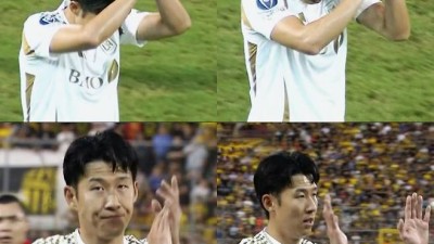 '손흥민 기립박수까지 받았다' 참패 당한 상대도 감탄한 1골·3도움 '원맨쇼'