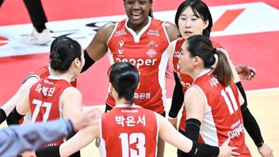 페퍼저축은행, 창단 후 첫 탈꼴찌…11연패 정관장은 최하위 확정(종합)