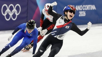 美 중계진도 감탄 韓, 9번 올림픽 중 7번 金 女 쇼트트랙 계주의 위대함 극적 피날레
