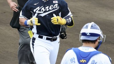 김도영-안현민 동시에 터졌다! 'K-고릴라' 홈런 폭발→'슈퍼스타' 2루타 '쾅' [WBC 캠프]