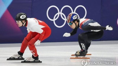 이정민 역전했는데 1위 자리 내준 황대헌… 아쉽게 놓친 금메달[초점]