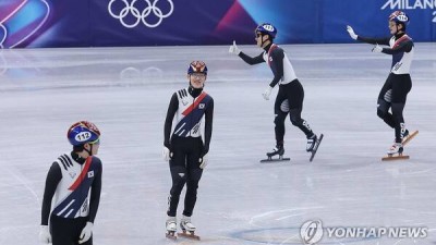 '20년 만에 金은 실패했지만'… 한국, 男 계주서 올림픽 2연속 은메달 쾌거
