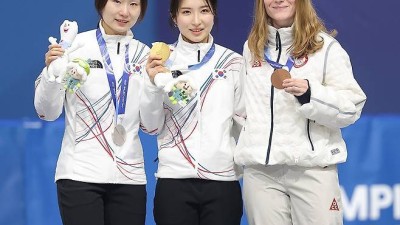 [올림픽] 쇼트트랙 김길리, 여자 1,500ｍ 금메달…최민정 은메달(종합)