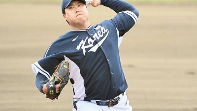 한화 타선 '꽁꽁 묶은' 한화 류현진, 이 선수에 위협적 호평했다…선배가 던진다고 봐준 것 같아 [WBC 캠프]