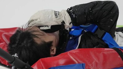 '끔찍 사고→얼굴 감싼' 이승훈, 韓 최초 결선 속 부상 마무리...올림픽 포기하고 싶지 않았어
