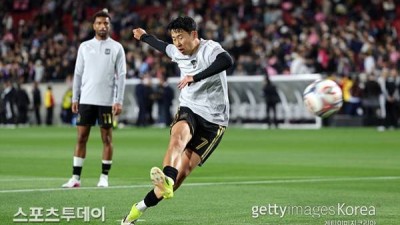 손흥민, 메시 앞에서 리그 1호·시즌 4호 도움…LA FC 1-0 리드