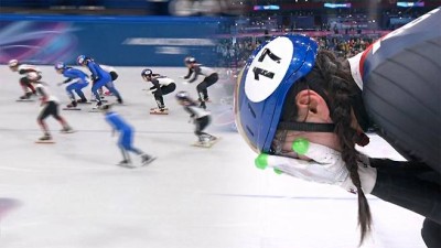 결승선 통과하자마자 '펑펑'…심석희가 얼굴 감싸 쥔 순간 [아침& 올림픽]