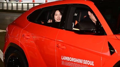 김길리 '람보르기니 타고 금의환향'[포토]