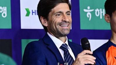 김민재 데려오고 싶지만 세르지우 감독의 농담 속 '방향성'...볼 소유와 적극성 중요, 유스 시스템 발전도 원한다 [MD현장]