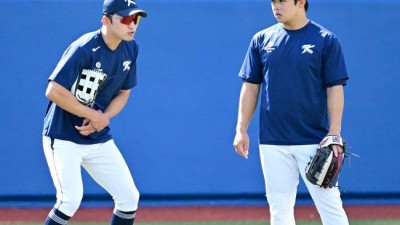 한화 외야 수비는 LG 박해민이 책임지나, 문현빈 이어 1R 신인 중견수까지 배운다…과외 1타강사인가