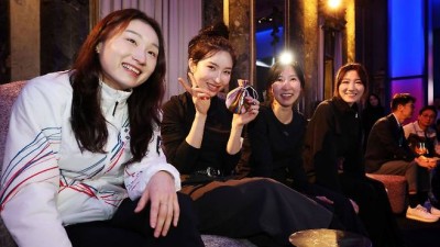 김길리의 'B컷'… 삼성전자, 팀코리아 나이트 사진 대방출