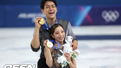‘어쩐지 연기가 너무 진하더라?’ 금메달 딴 일본 피겨 커플, 알고보니 실제 연인이었다…포상금만 6억 원 ‘대박' [2026 동계올림픽]