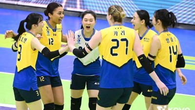 현대건설, IBK기은 꺾고 파죽의 6연승…승점 2점 차 선두 추격