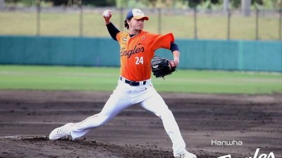 한화 외국인 6이닝 무실점 합작+심우준 결승타… KIA 볼넷-실책 자멸, 한화 연습경기 3연승 [오키나와 게임노트]