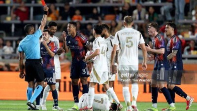 손흥민 상대로 긴장한 휴스턴, 2명 퇴장으로 자멸…손흥민, 득점 없어도 완승 이끌었다