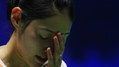 '안세영 만큼 기대했는데…' 세계 15위 韓 심유진, 1회전 탈락→대만 린샹티에 0-2 완패 [전영오픈]