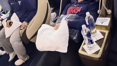 날아갈 것 같아 전세기 탑승샷 전격 공개, MLB 누려라 이정후의 바람 벌써 시작됐다