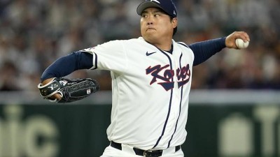 ‘역부족’ 류현진 1.2이닝 3실점 붕괴 ‘한국 8강서 탈락 위기’ [WBC]