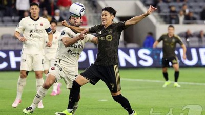손흥민, 미드필더로 뛰었지만 침묵…LA는 세인트루이스 2-0 제압