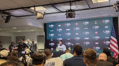 안쓰러운 日감독, '두 번 죽인' 굴욕적 기자회견 → 혹시 이길 줄 알았나요? 오타니 투수로 올렸으면 막았을까요? [마이애미 현장]