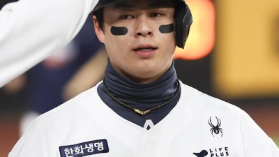 “연습 타구는 의미 없어요” 한화 노시환, MLB 구장서 대형 타구 만들고도 아쉬움 남긴 사연