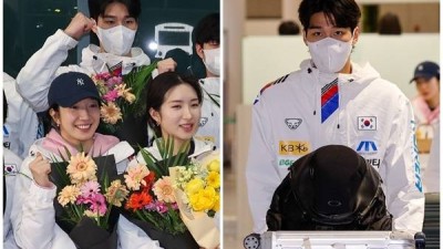 마스크 쓴 황대헌, 차가운 눈빛으로 귀국…진짜 ‘메가톤급’ 발언 쏟아내려나