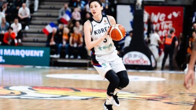 '잘 싸웠다' 대한민국, '세계 3위' 프랑스에 62-89 패배→3승 2패 본선진출 확정…강이슬 17점