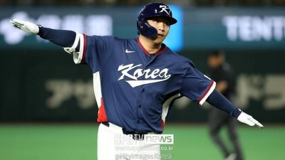 '슈퍼문' 문보경 세계 1위! 5경기 11타점으로 WBC 타점왕…타티스 주니어와 공동 1위