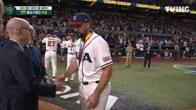 제정신인가… 미국 대표팀서 도망간 스쿠발, 은메달 시상식엔 참여[WBC]