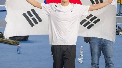 높이뛰기 우상혁, 세계실내육상선수권서 2m26 넘어 공동 3위