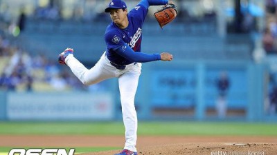 159km 직구→118km 커브, 이걸 어떻게 치나...오타니, 경이로운 40km 완급 조절. 사령탑 감탄 “구속차·낙폭 모두 좋은 무기”