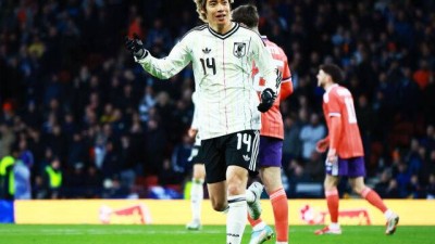 홍명보호는 0-4 참패 당했는데...모리야스의 일본, 슈팅 '18개'→이토 결승골로 스코틀랜드 1-0 격파