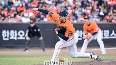 무명의 육성선수+9라운드 투수 대반전, 한화 끝내기 드라마 어떻게 완성됐나…김경문 홀딱 반했다 정말 칭찬한다, 잘 던졌다 [MD대전]