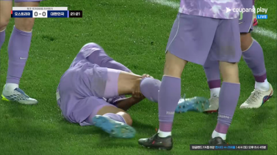 ‘홍명보호’ 대위기…경기 시작 21분 만에 김주성 부상→김태현 교체 투입(전반 진행 중)