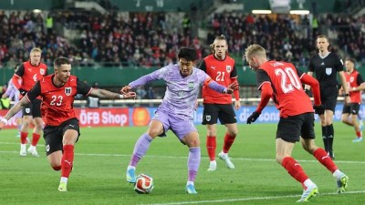 손흥민 ‘결정적 기회’ 놓쳤다…홍명보호, 오스트리아에 0-1 패→최종 명단 발표 전 2연전 ‘2패’