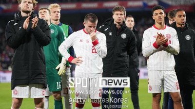 한국 같은 팀은 이겨야지 홍명보호 무시했던 덴마크 언론, 업보 제대로 받았다...'본선 진출 1순위' 댄마크, 체코에 패배