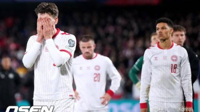 ‘꿀조’라더니 탈락 쇼크…덴마크, 오만 끝에 WC 문턱서 추락