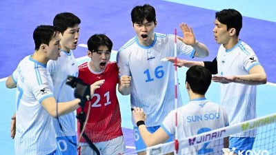 대한항공, 현대캐피탈 3-2 꺾고 챔프전 2연승…통합우승 코앞 [쿠키 현장]