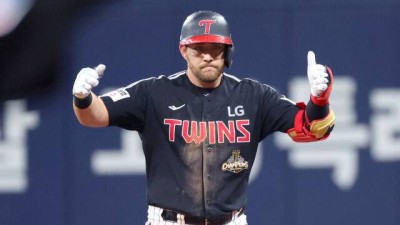 '드디어 혈 뚫렸다' LG 8회 대역전극, 홍창기 전력질주 역전타→우강훈 KKK→오스틴 멀티포 포함 5출루 [MD고척]