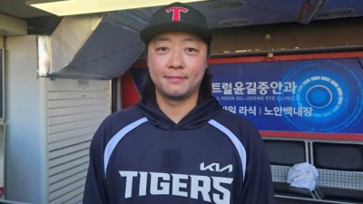 KIA 20억 FA 이적생, 4할 타자 잡고 '시즌 첫 홀드'…한번 붙어보자는 마인드였죠 [광주 인터뷰]