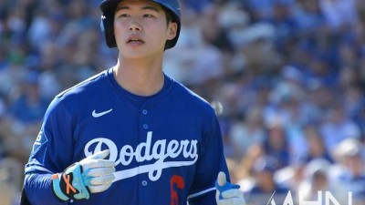 김혜성, 빅리그 시즌 첫 안타 터졌다...토론토 상대로 내야안타 '쾅'