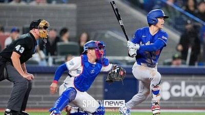 진짜 김혜성 없으면 어쩔 뻔, 22분 전 긴급 투입→2루타로 팀 첫 안타→선취점…다저스, 토론토 잡고 5연승