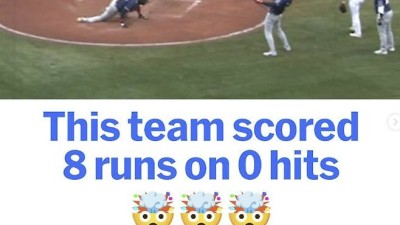 세상에 이런 야구가…안타 1개 치고 1이닝 10득점, 더 기막힌 건 안타 나오기 전 이미 8득점