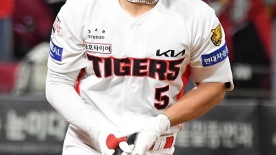 '홈런 치고도 곧바로 연습' 데뷔 첫 4번 타자로 나선 김도영...짧은 포효 뒤 다시 집중 [광주 현장]