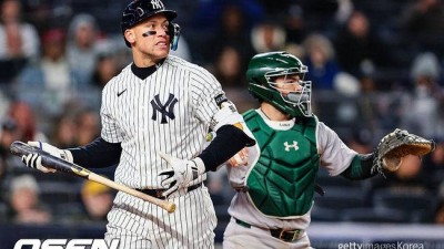 '스타군단' 양키스의 치욕, 1979년 이후 무려 47년 만의 패배…노히트 위기도 간신히 면하다