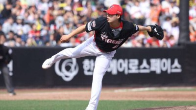 '0이닝 3실점' 정우주 무너졌다, 한화 4-1→5-6 역전패…황동하 377일 만에 승리투수 감격, 성영탁 5아웃 세이브, 김도영 동점 희생타 [MD대전]