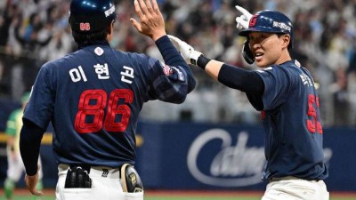 ‘9회 동점→10회 역전’ 만원관중 열광시킨 고척 극장, 롯데 파죽의 3연승 질주…레이예스 3안타+박정민 데뷔 첫 승 [고척 리뷰]